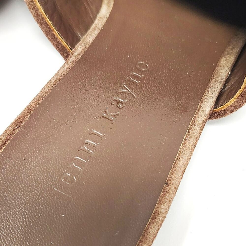 Jenni Kayne Womens 8 38 Shoes Flats Pointed Toe Suede Mules Slip On Brown - Picture 4 of 9
